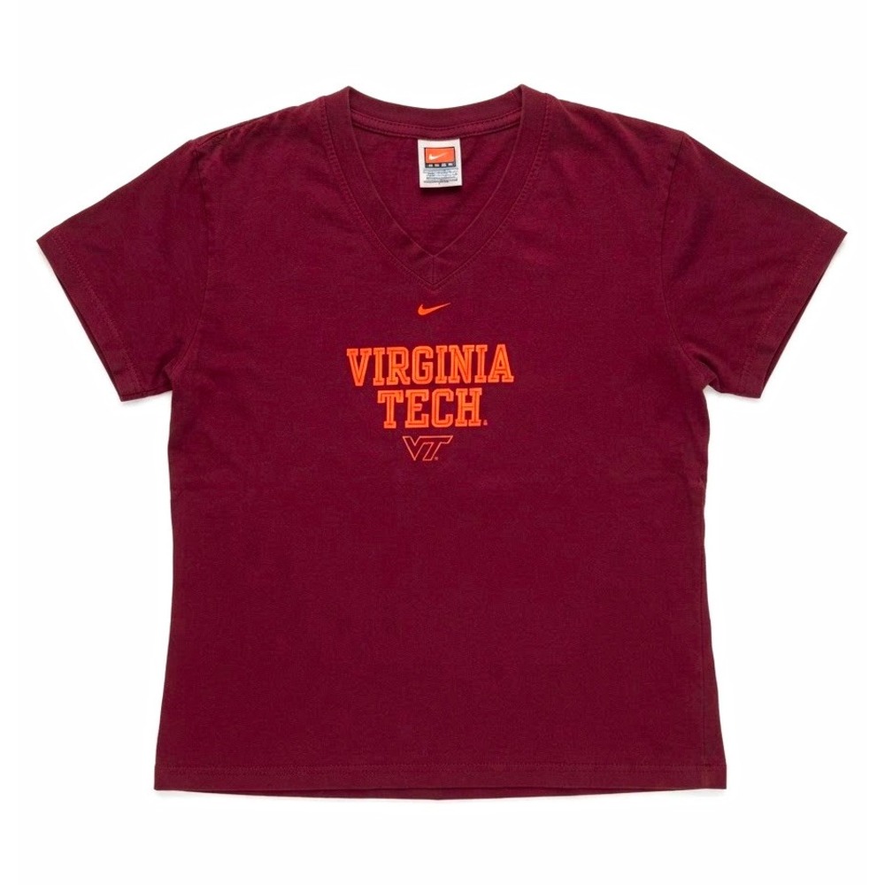 Nike Virginia Tech Hokies Collegiate Sportcore Short Sleeve Shirt Mens M